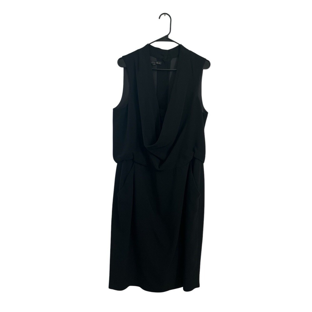 LAFAYETTE 148 New‎ York Womens Sleeveless Black Casual Midi Dress Size 14